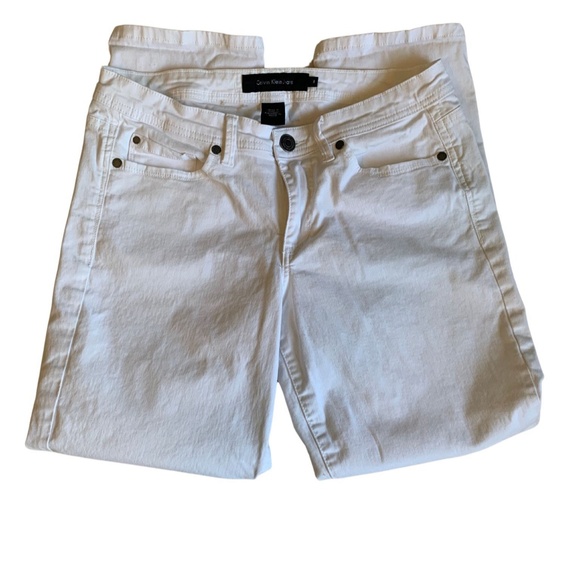 Calvin Klein White Jeans Size 8 - Picture 2 of 5